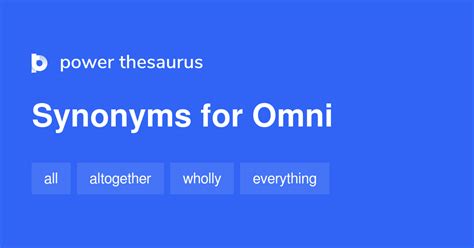 omni synonym.